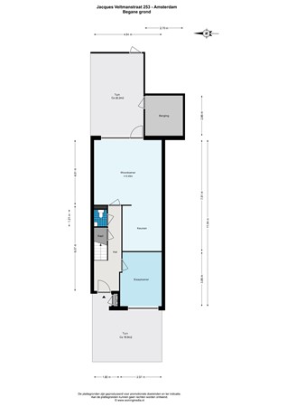 Floor plan - Jacques Veltmanstraat 253, 1065 DB Amsterdam 